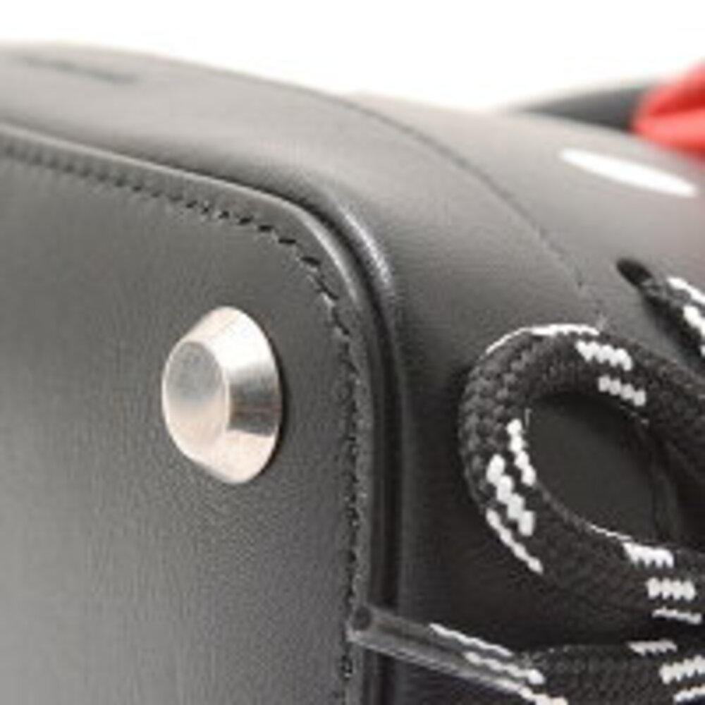 Balenciaga Virutop Hello Shoulder Bag Leather Black - Picture 8 of 10